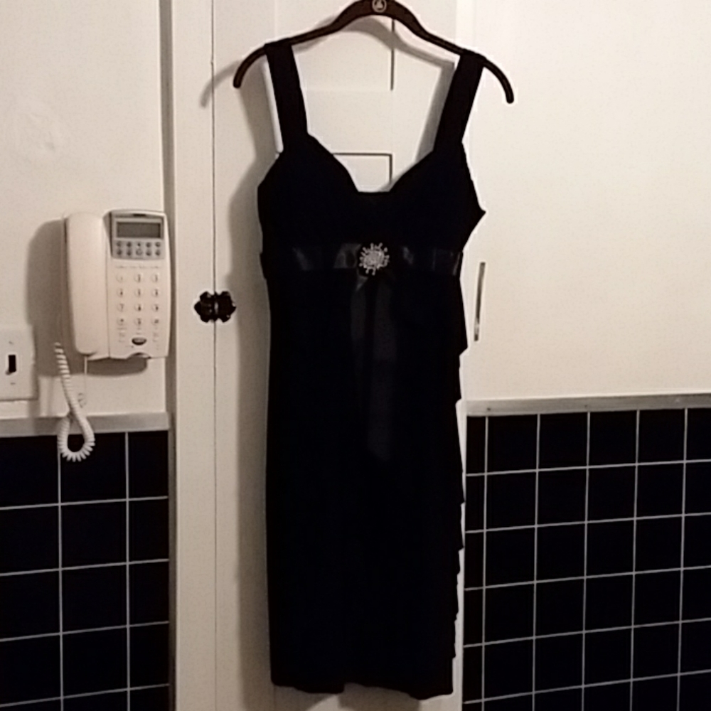 Black Ruffled Dress